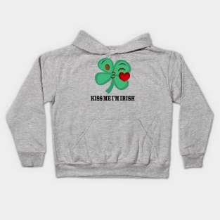 Kiss Me I'm Irish Kids Hoodie